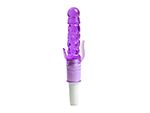 Фиолетовый вибратор с дополнительными отростками - 21 см. #78763