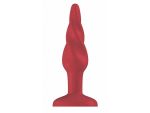 Красная анальная пробка Butt Plug Rounded 3 Inch - 7,6 см. #80116