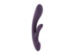 Фиолетовый вибратор Ava с клиторальным отростком - 22 см. #80180