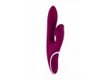 Фиолетовый вибратор HIKY Rabbit с клиторальным отростком с функцией всасывания - 23 см. #80184