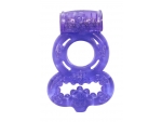 Фиолетовое эрекционное кольцо Rings Treadle с подхватом #80744