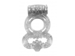 Прозрачное эрекционное кольцо Rings Treadle с подхватом #80745