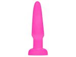 Ярко-розовая анальная пробка Butt Plug - 11,4 см. #80993