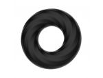 Чёрное эластичное эрекционное кольцо Super Soft #81181