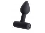 Чёрная анальная мини-вибровтулка Erotist Shaft - 7 см. #82180