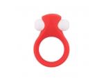 Красное эрекционное кольцо LIT-UP SILICONE STIMU RING 2 #82886