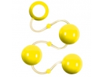 Желтые анальные шарики Renegade Pleasure Balls #85074