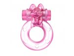 Розовое эрекционное кольцо с вибрацией Ring #85475