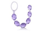 Фиолетовая анальная цепочка Swirl Pleasure Beads - 20 см. #85833
